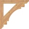 Ekena Millwork Merced Slat Smooth Bracket, Western Red Cedar, 3 1/2"W x 30"D x 30"H BKT04X30X30MRC06SWR - alternate 2